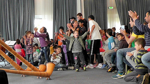 Familyconcert with syrian children in Frankfurt (Oder)